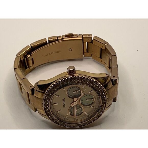 Fossil ES3003 Women's Rose Gold Stainless Steel Analog Dial Quartz Watch RU111 - Picture 7 of 11